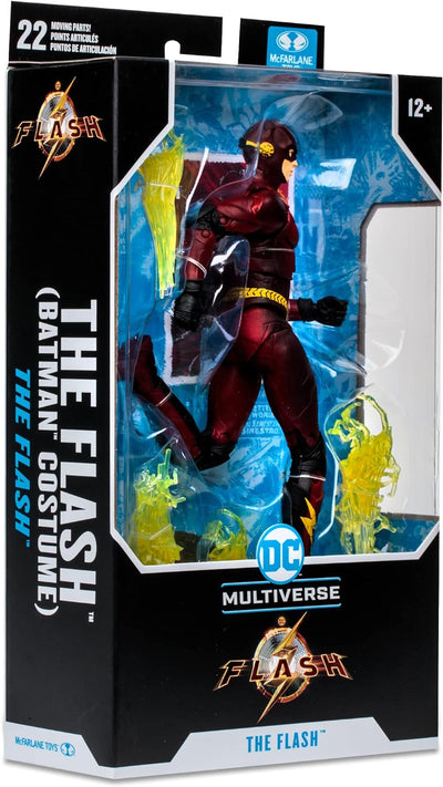 BANDAI - McFarlane Actionfigur DC Film The Flash, Batman-Anzug, Mehrfarbig, TM15516 Flash Batman-Kos