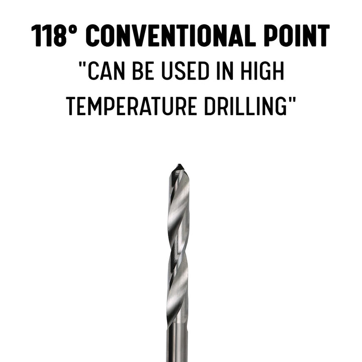 Drill America 19/64" Vollhartmetallbohrer DMOD Serie, 19/64"
