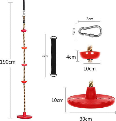 Schaukel Outdoor Kinder Kletterseil Schaukel mit Plattform, für Kinder Baum Scheibe Schaukel Kletter