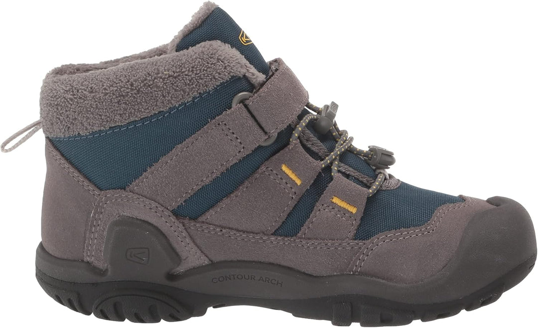 KEEN Unisex Kinder Knotch Chukka-Stiefel 19 EU Steel Grey Blue Wing Teal, 19 EU Steel Grey Blue Wing