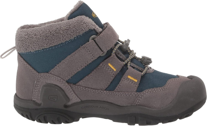 KEEN Unisex Kinder Knotch Chukka-Stiefel 19 EU Steel Grey Blue Wing Teal, 19 EU Steel Grey Blue Wing
