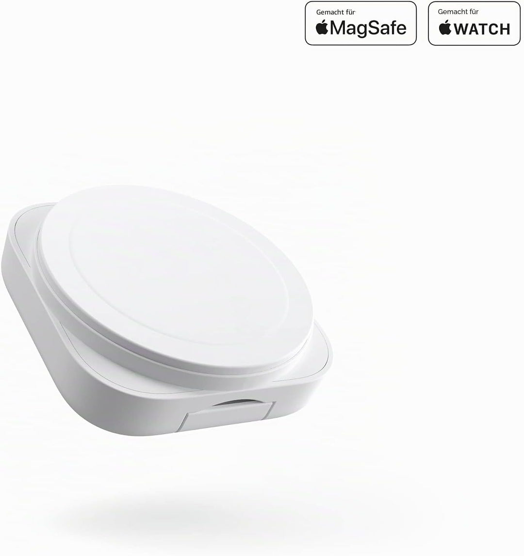 ZENS MagSafe+Watch konvertibles Reise-Ladegerät für iPhone und Apple Watch (Platzsparendes Design, T