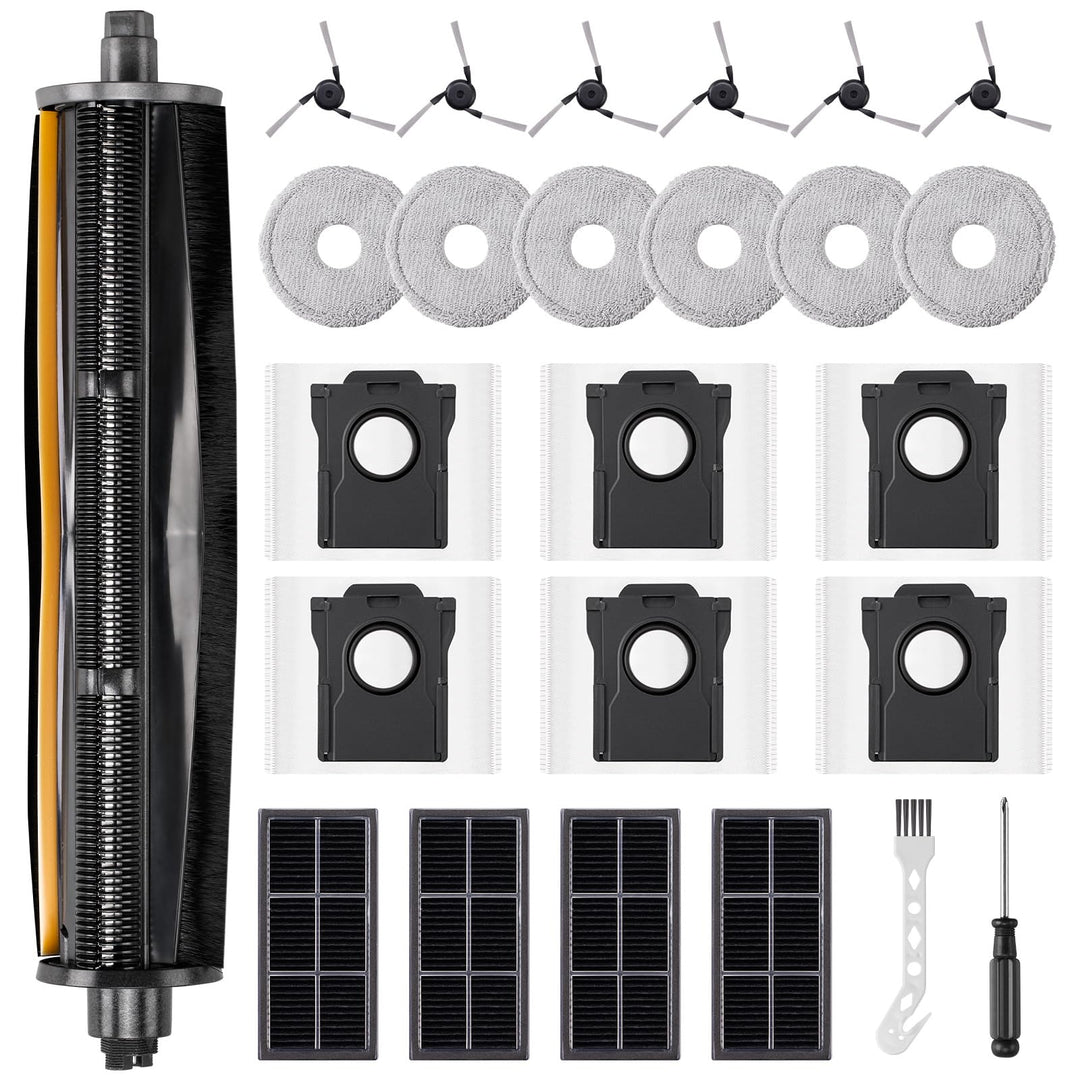 TriCut-Bürste X40 Zubehör | 25 Stück Ersatzteile für Dreame X40 Ultra Complete/L10s Ultra Gen 3/L40