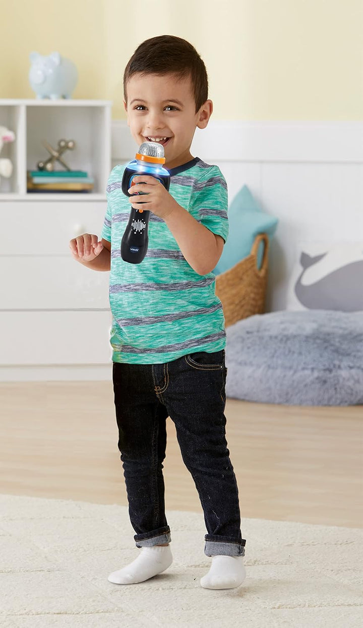 Vtech Baby Magisches Singspass-Mikrofon – Interaktives Kindermikrofon mit 15 Liedern und Bluetooth z