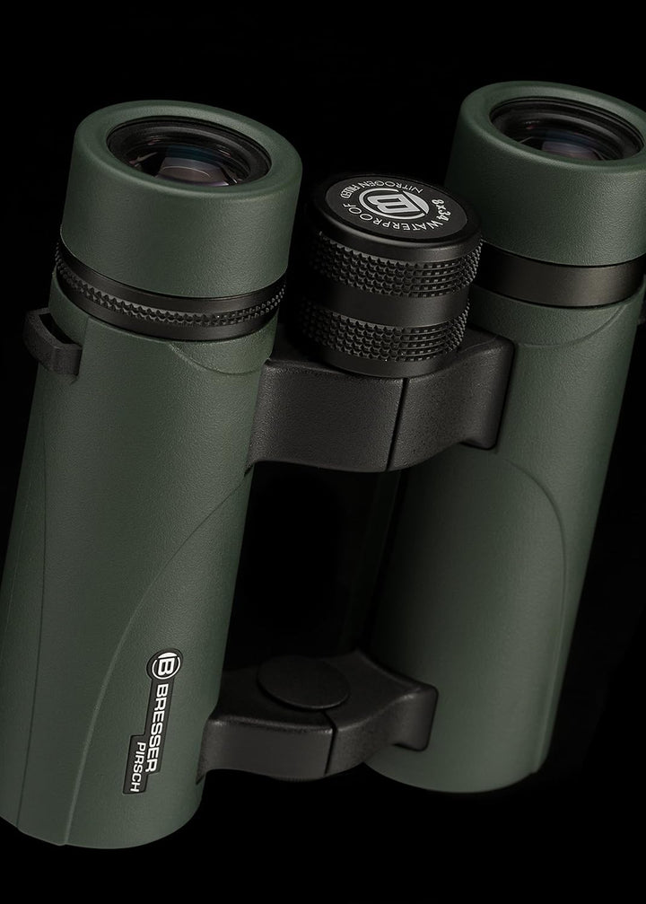 Bresser Fernglas Pirsch 8 x 34 mm wasserdicht mit hochwertiger Phasenvergütung und Stickstofffüllung
