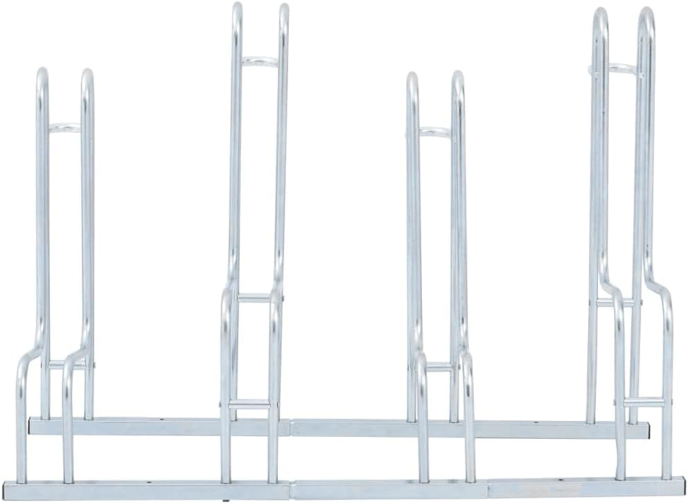 vidaXL Fahrradständer, Aufstellständer für 4 Fahrräder, Radständer Freistehend, Mehrfachständer Bode