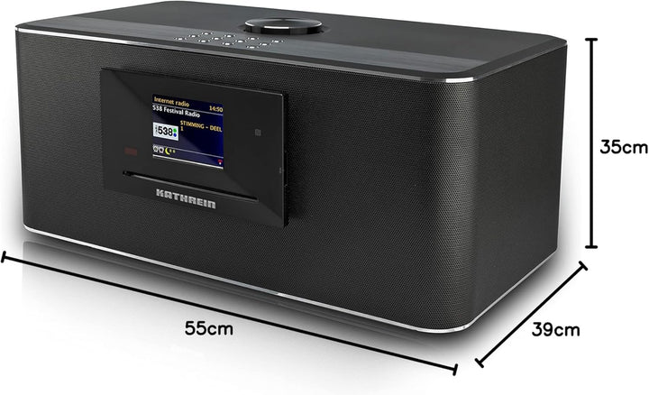 Kathrein DAB Plus Radio I Internet Radio mit CD-Player I Digitalradio DAB+ u. UKW I WLAN Radio mit B