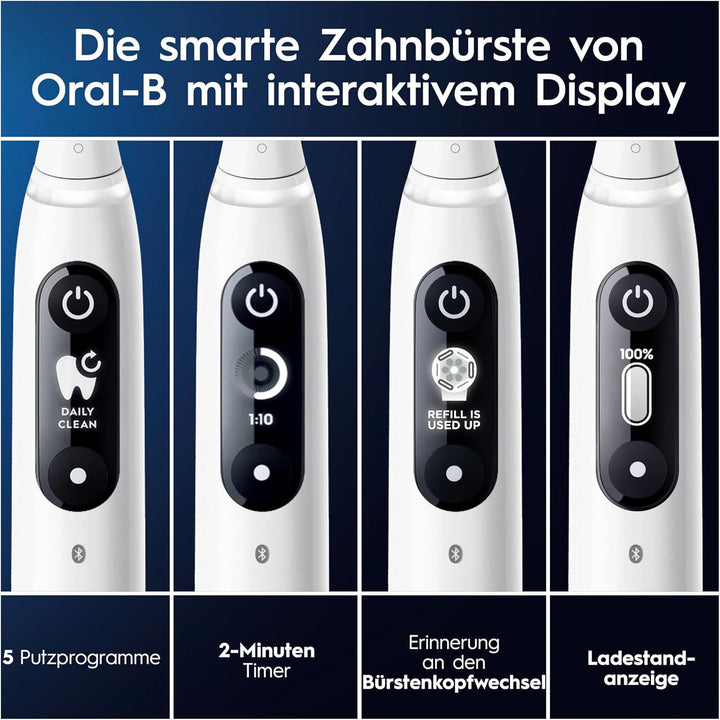 Oral-B iO Series 7 Plus Edition Elektrische Zahnbürste/Electric Toothbrush, PLUS 3 Aufsteckbürsten i