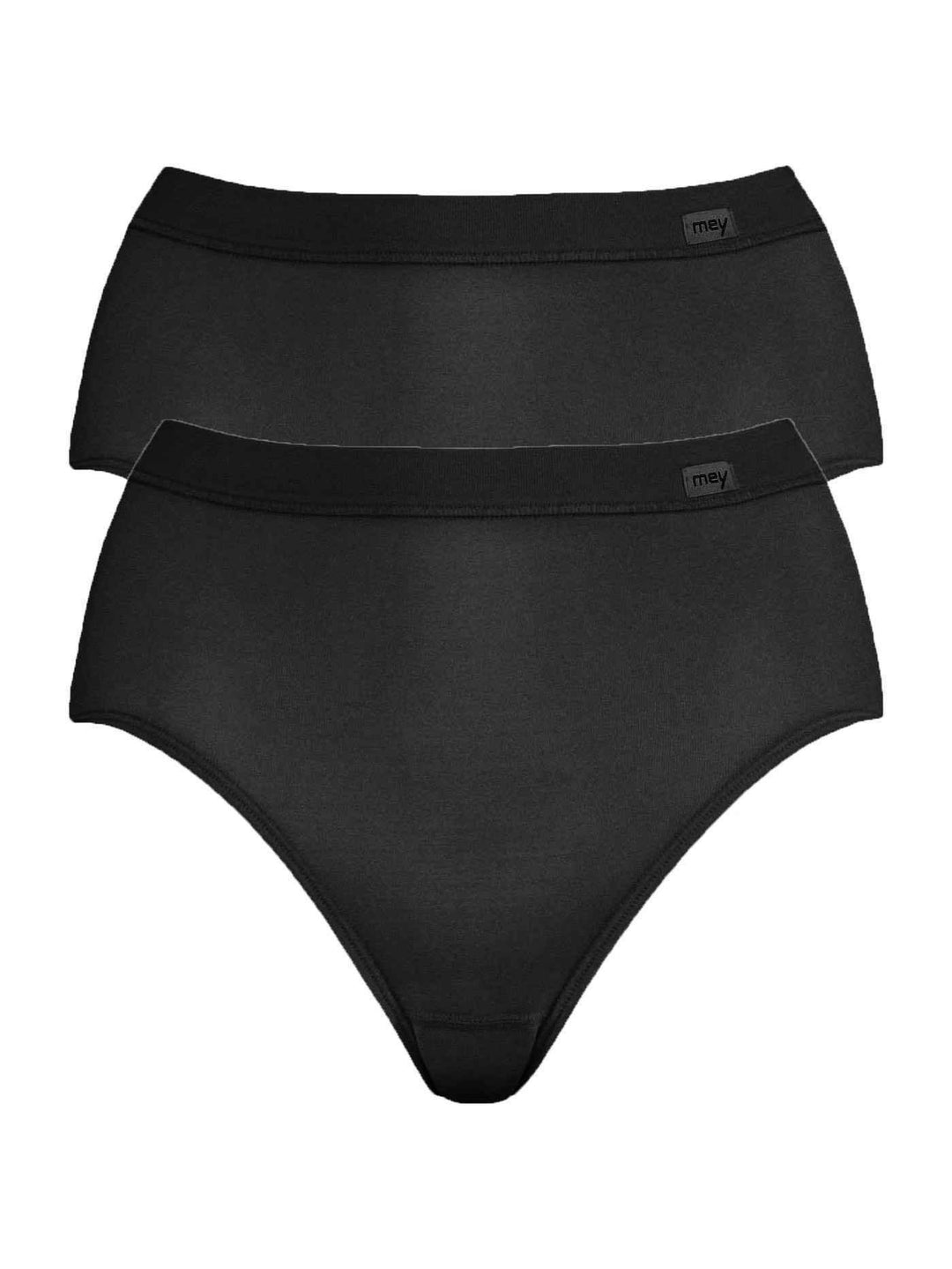 Mey 2X Emotion Damen Taillenslips Unterhosen Schwarz (003) 42, Schwarz (003) 42