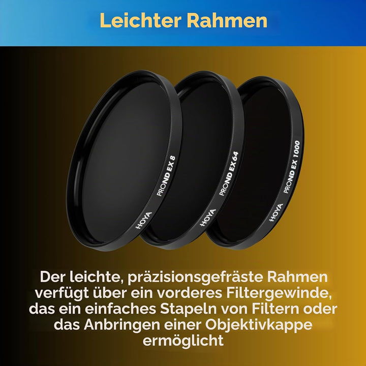 HOYA PRO ND-EX Filter kit Pro ND8/ND64/ND1000 ø77mm 77mm ND8, 64, 1000 Kit, 77mm ND8, 64, 1000 Kit