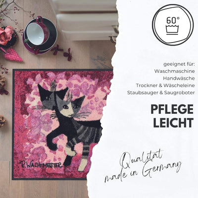 Salonloewe Rosina Wachtmeister Fussmatte Sole 50x75 cm Katzen bunt witzig Eingangs-Matte Fussabtrete