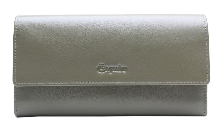Esquire Peru Geldbörse RFID Leder 18,5 cm, Olive