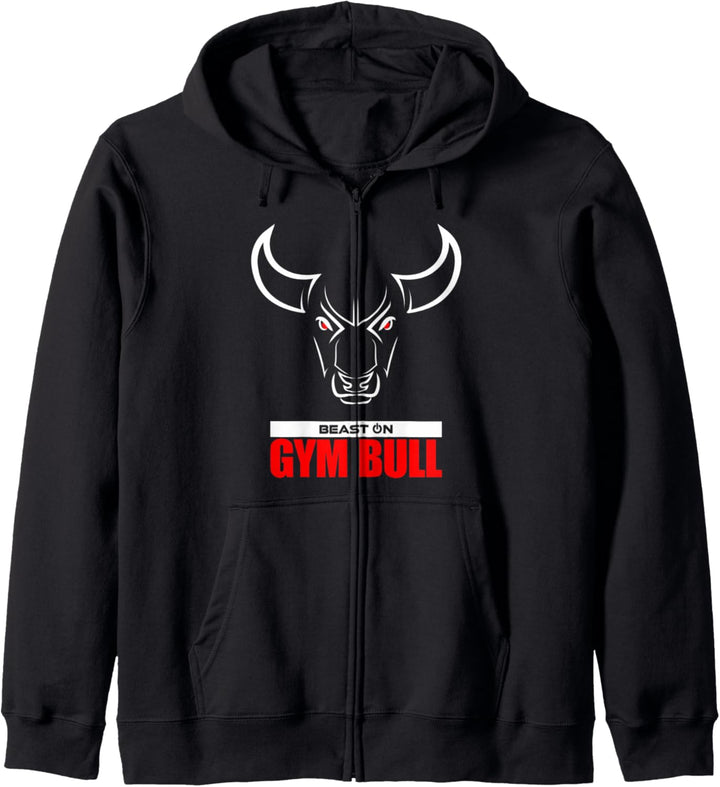 Fitnessstudio Bull Head Red Fitnesstraining, Bodybuilding-Training Kapuzenjacke