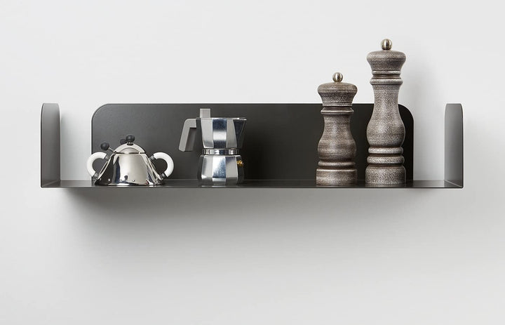 D-Segno Wandregal Metall - Regal Wand, Einzigartiges minimalistisches und modernes Design, Wandbuchh