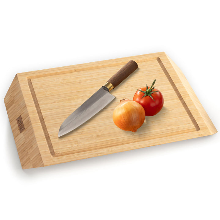 Hackblock Sharp – Extra Dick 4 cm – Bambusholz Stirnholz Schneidebrett 45 x 30 cm – Premium Ölbehand
