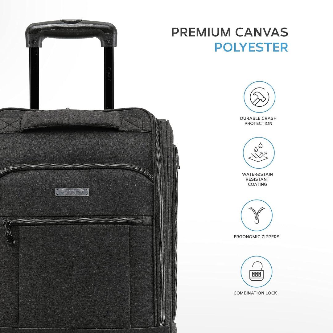 Flight Knight easyJet Underseat Carry On Non Priority Approved Handgepack Koffer - 2 Rader - Ultra L