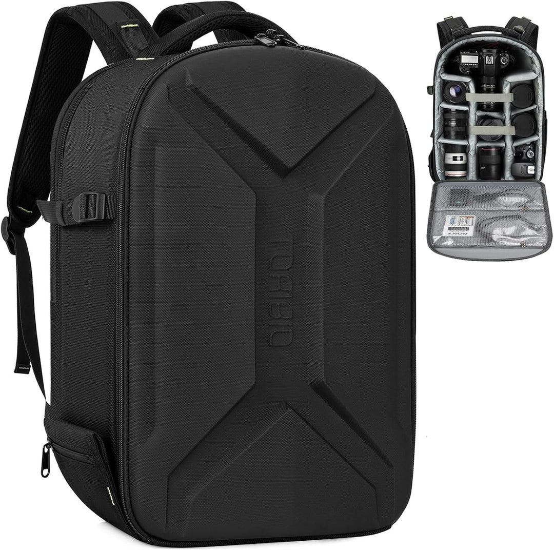 Hartschalen-Kamerarucksack, Fotografie-Kameratasche, wasserabweisend, stossfest, Kamerarucksack mit
