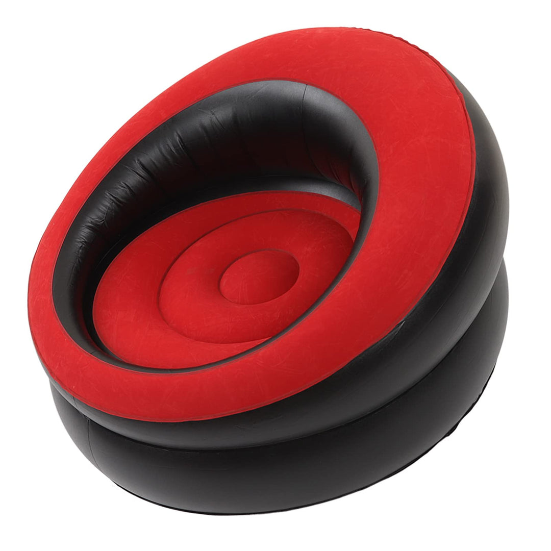 Focket Aufblasbare Couch, Beflocktes Luftsofa, Tragbarer Aufblasbarer Stuhl, Wasserdichtes Aufblasba