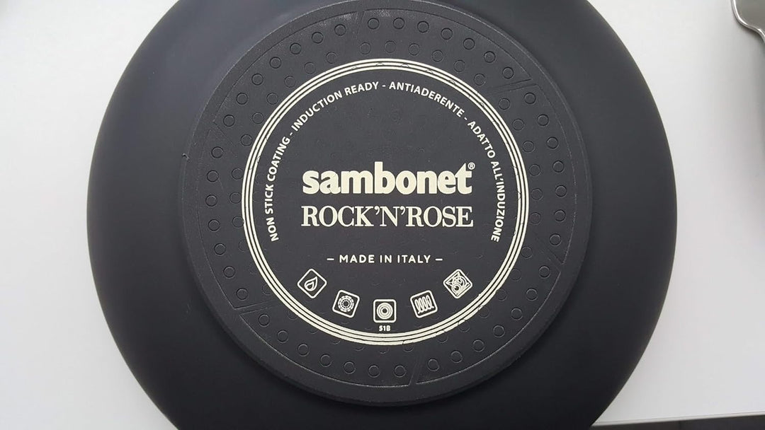 Sambonet Rock'n'Rose Fleischtopf 24 cm mD Aluminium schwarz [SP] Schwarz 165 ml (Confezione da 1), S