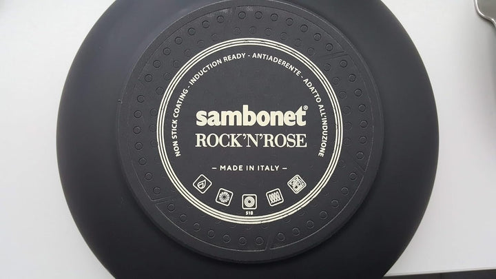 Sambonet Rock'n'Rose Fleischtopf 24 cm mD Aluminium schwarz [SP] Schwarz 165 ml (Confezione da 1), S