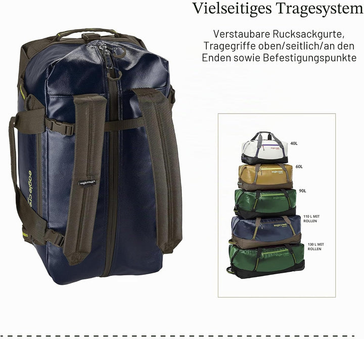 Eagle Creek Migrate Reiserucksack mit versteckten Rucksackgurten, grosse Öffnung mit vollständiger Ö