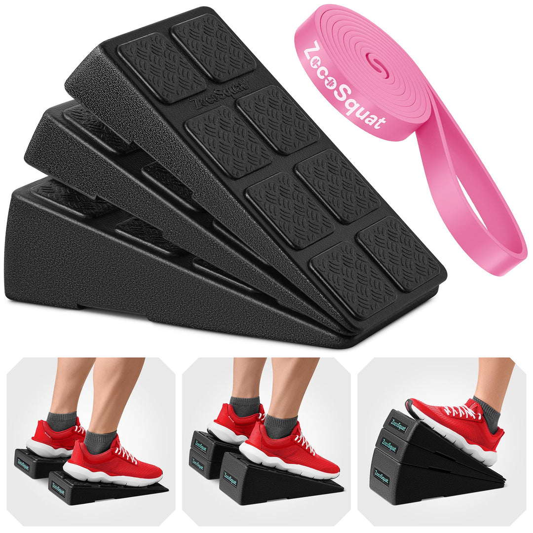 Squat Wedge – Kniebeugen-Keil-Block 235,9 kg Tragkraft – Schrägbrett für Wadendehnung – Wadendehner,