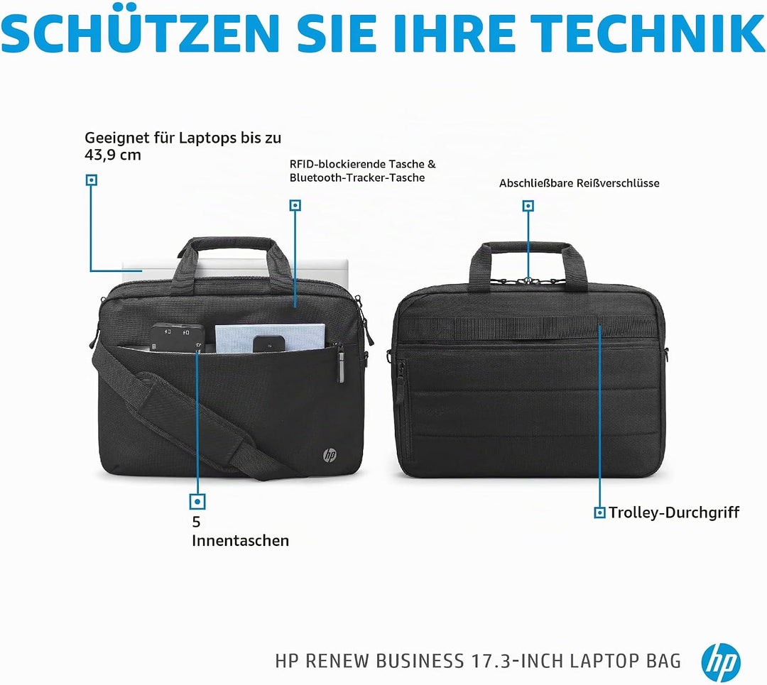 HP Hewlett Packard Renew Business Notebook-Schultertasche 43.9 cm (17.3")