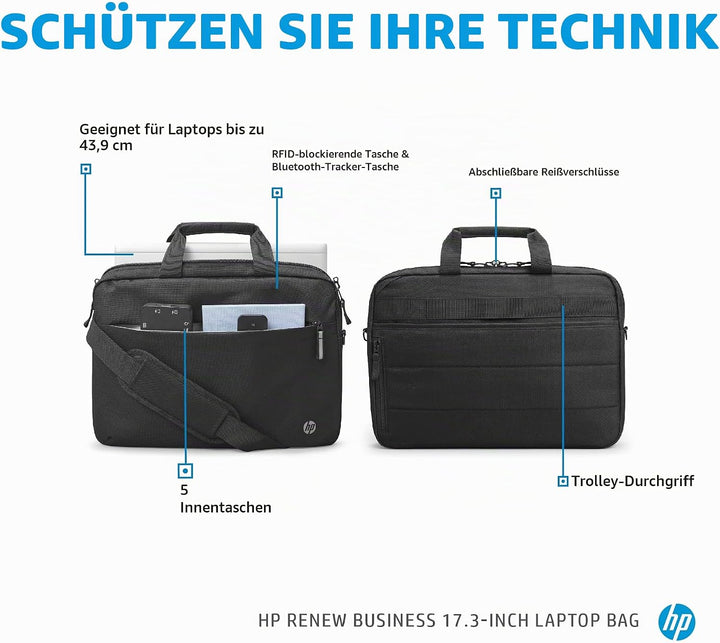 HP Hewlett Packard Renew Business Notebook-Schultertasche 43.9 cm (17.3")