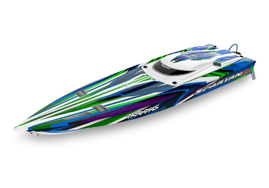 Traxxas 103076-4-GRN - Spartan 91,4 cm selbstaufrichtendes bürstenloses Boot RTR, Grün