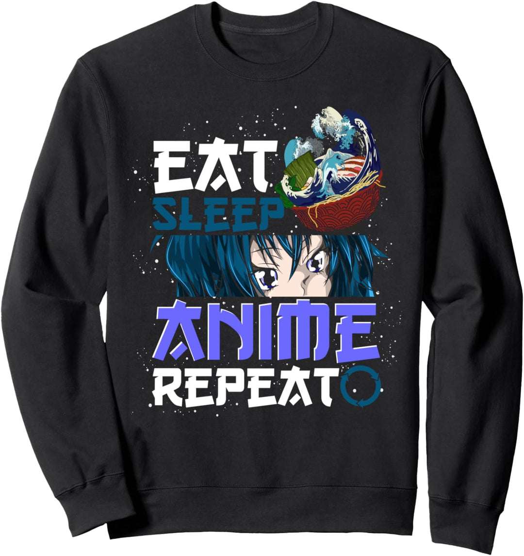 Kawaii Japanische Nudeln Manga Otaku Mädchen Lustiges Anime Sweatshirt