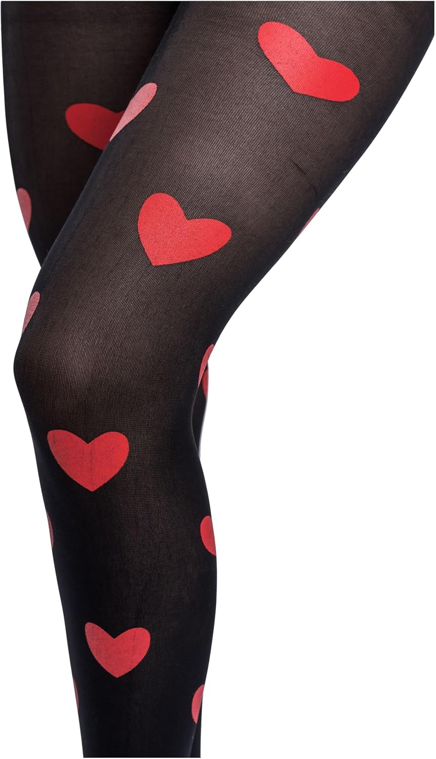 Deiters Strumpfhose mit Herzen Einheitsgrösse, Einheitsgrösse