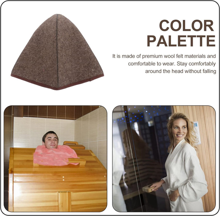 MAGICLULU 1 Stück Ukrainischer Saunahut Sauna-Vaporarium-Hut Wollfilz-Saunahut Für Damen Und Herren