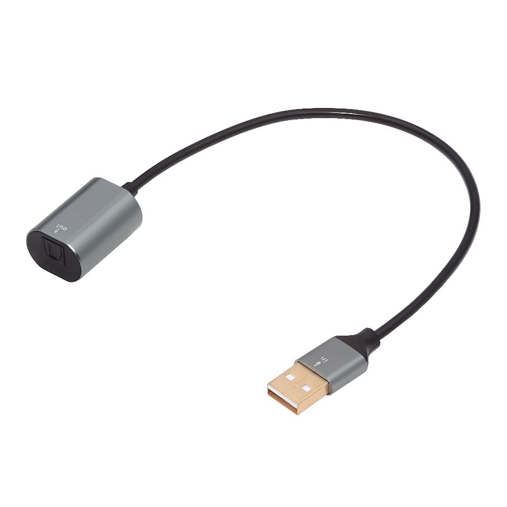 cablecc USB 2.0-A auf optisches Audiokabel, USB-A-Stecker auf Toslink-Buchse, digitales optisches Au