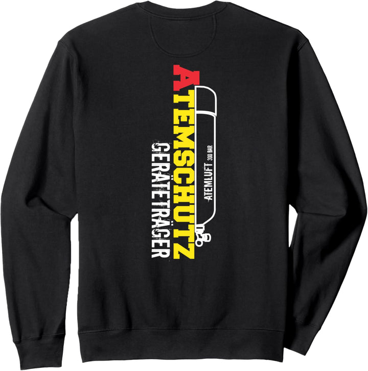 Feuerwehr - Atemschutzgeräteträger Front und Rückseitendruck Sweatshirt