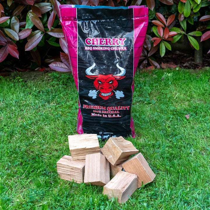 TORO Chunks Cherry für Smoker und Grill, Kirschholz, ideal für Schweinefleisch, Rind, Huhn, Lamm, Ge