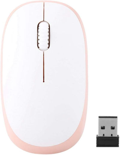 Kabelloses Tastatur- und Mausset, 2,4-GHz-Combo104-Tasten für Gaming-Tastatur und Computer-PC(Rosa),
