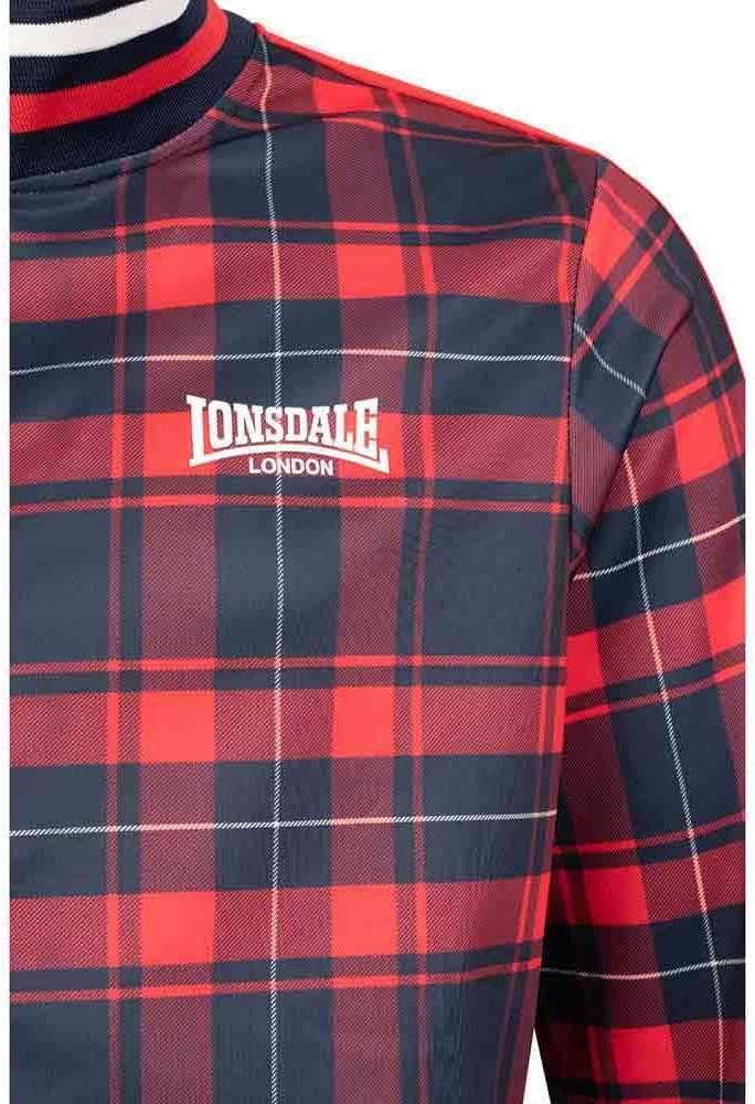 Lonsdale Herren Wickstone Trainingsanzug, Rot/Blau