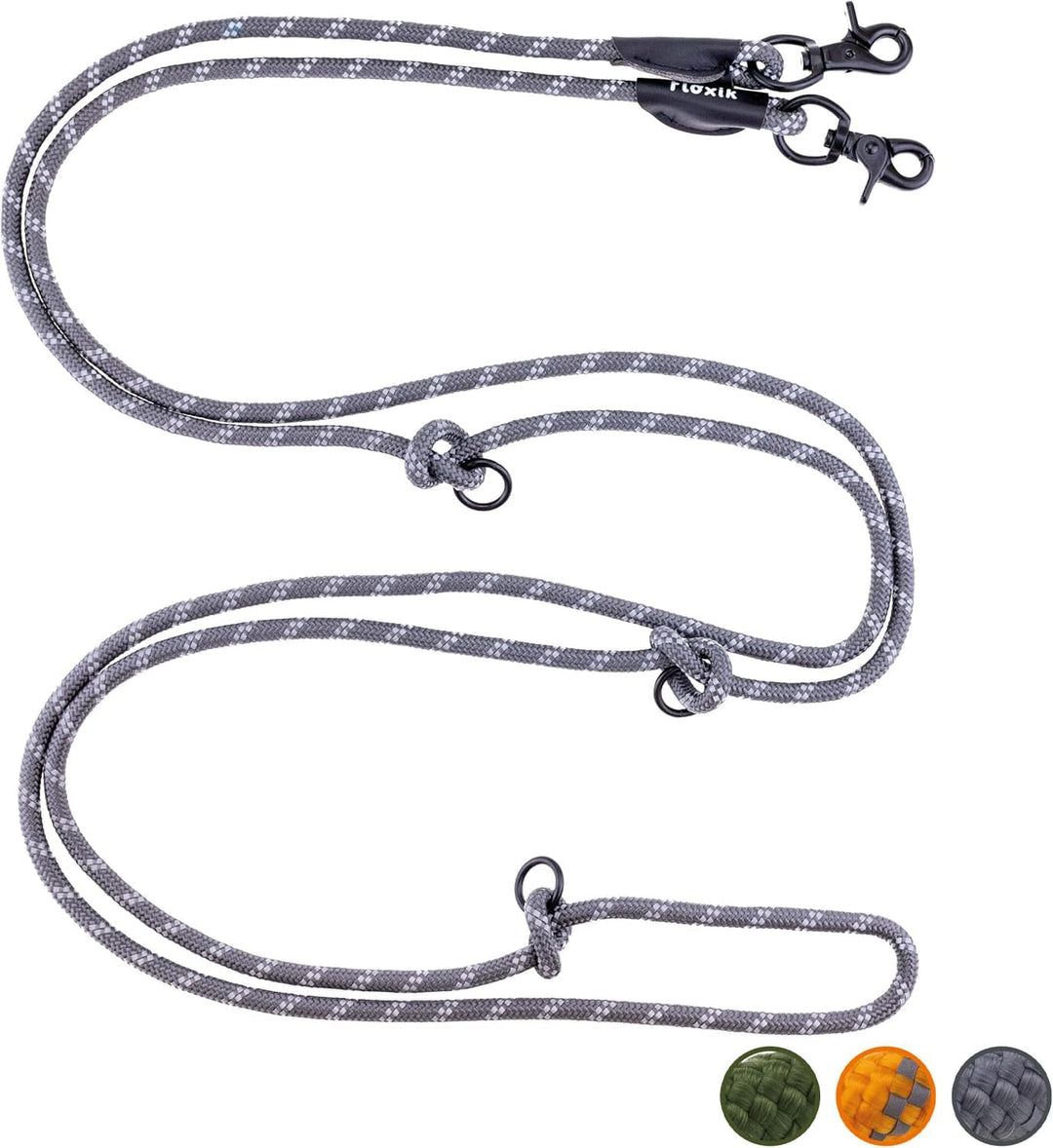 Floxik Premium Führleine Hund | Hundeleine 3m Verstellbar - Tauleine für kleine & mittelgrosse Hunde