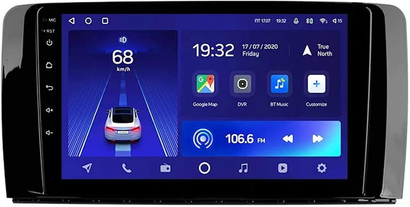 GABITECH 9 Zoll Android 10 Autoradio GPS Navi WiFi für Mercedes Benz R-Klasse 2004-2017 (1GB 16GB RO