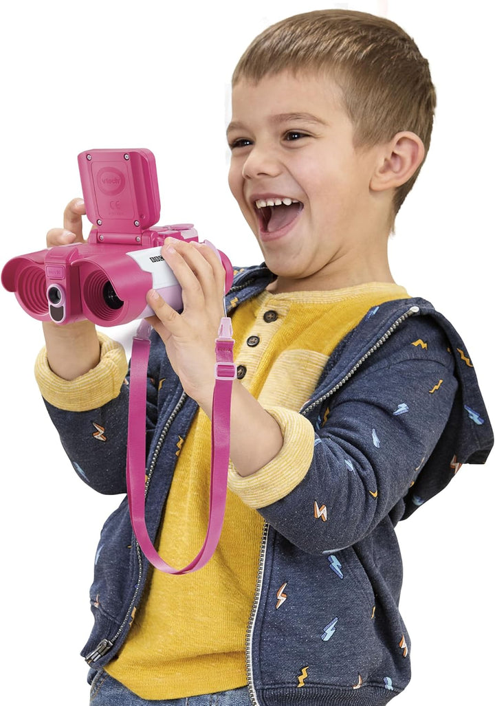 VTech - Multimedia-Fernglas Natur und Abenteuer, Fernglas für Kinder mit Kamera, Fotos und Videos, N