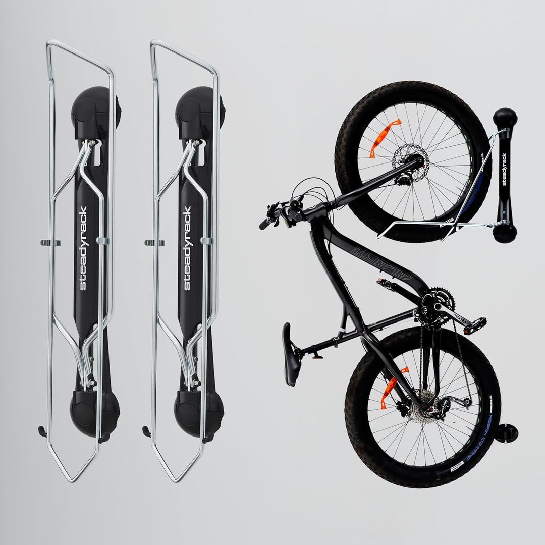 Steadyrack Fahrrad Wandhalterung - Fat Rack - Fahrrad Wandhalterung Vertikal als Aufbewahrungslösung