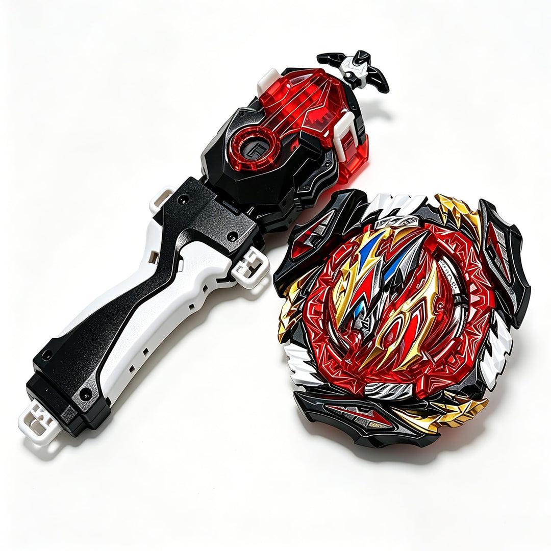 Bay Kampfkreisel Booster B197 Divine Metal Spielzeugset mit Starter &amp; Griff | Kompatibel mit Burst S
