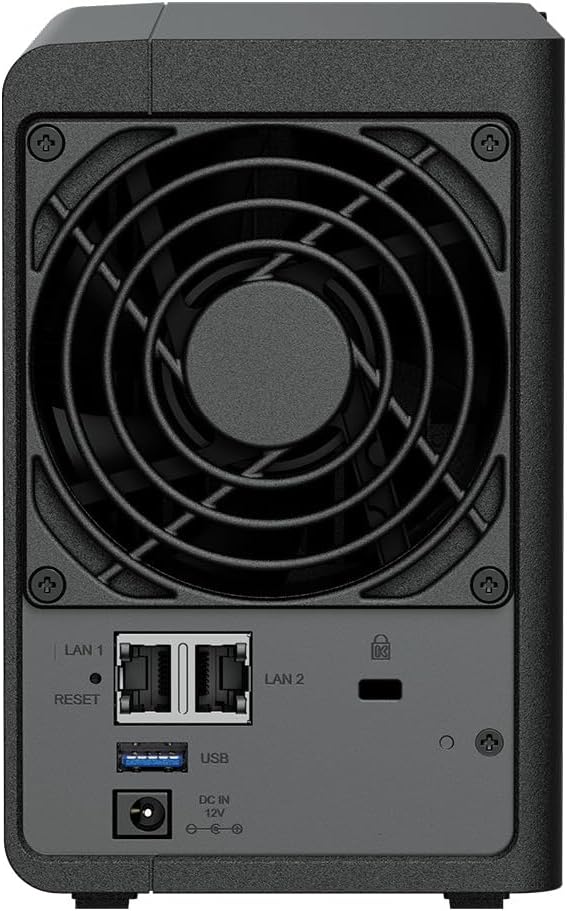 Synology DS224+ 2-Bay Diskstation NAS (Intel Celeron J4125 4-Core 2.0 GHz 2GB DDR4 RAM 2xRJ-45 1GbE