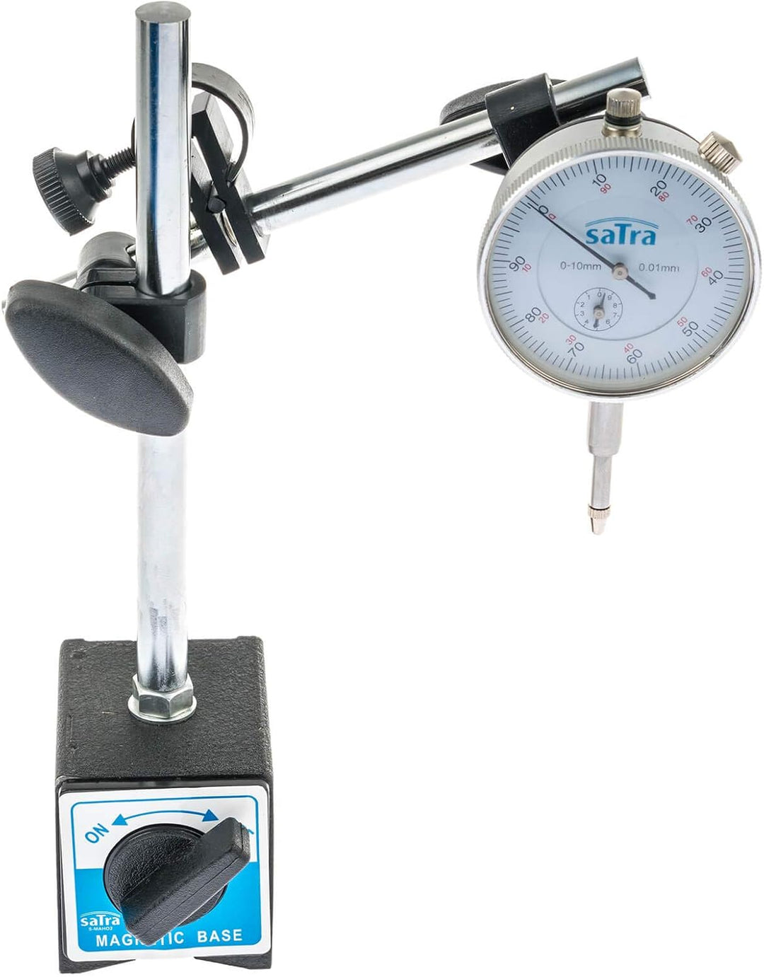S-MAHO2 Magnetständer mit Magnetfuss und Vergleichsuhr Auflösung 0-10mm 0,01mm