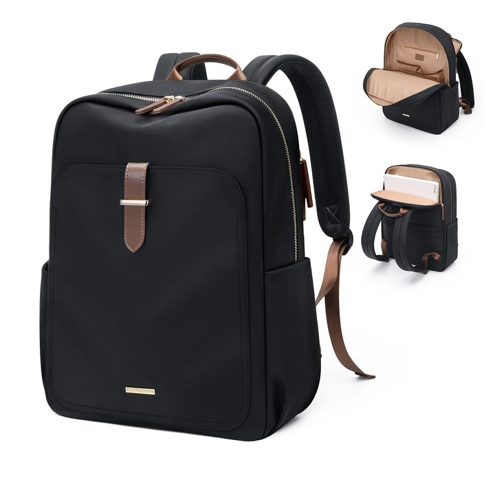 Rucksack Damen Herren Elegant, 17.3Zoll Laptop Rucksack Wasserdicht mit Laptopfach, Business Laptopt