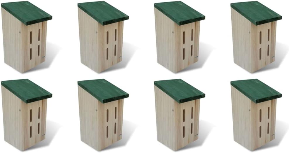 Generisch Schmetterlingshäuser 8 STK. Holz 14 x 15 x 22 cm,Heim &amp; Garten,Dekoration,Vogel- und Tierh