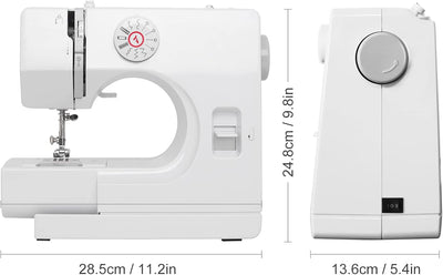 WENMILY Nähmaschine, verbesserte Multifunktions-Nähmaschine, Mini-Nähmaschine, 12 Arten von Stichnäh