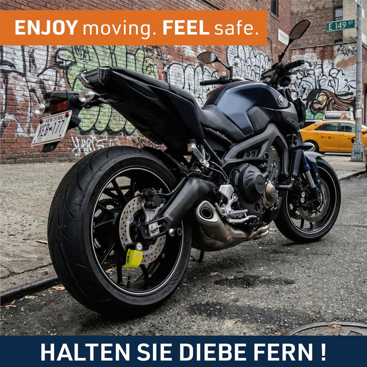 URBAN UR6 Bremsscheibenschloss mit Alarm 120dB Warnfunktion, Bremsscheibenschloss Motorrad E Roller