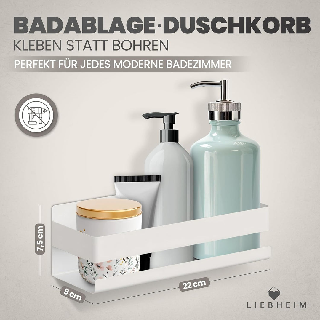 Duschablage Ohne Bohren - Badregal - Badezimmer Organizer - Duschregal - Badezimmer Regal - Duschreg