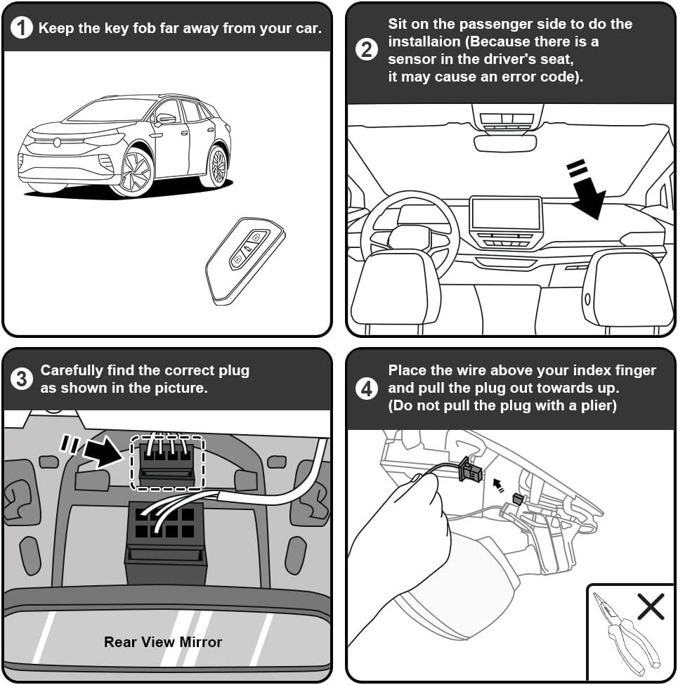 Fitcamx Dashcam 4K Kompatibel mit VW ID.4 ID.5 2021-2024 Pro 1st Edition Pro S & Audi Q4 e-tron, 216